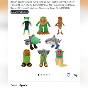 NEW Italian Brainrot Plush Stuffies